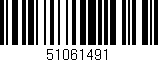 Código de barras (EAN, GTIN, SKU, ISBN): '51061491'