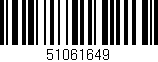 Código de barras (EAN, GTIN, SKU, ISBN): '51061649'