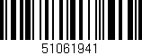 Código de barras (EAN, GTIN, SKU, ISBN): '51061941'