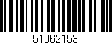 Código de barras (EAN, GTIN, SKU, ISBN): '51062153'