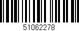 Código de barras (EAN, GTIN, SKU, ISBN): '51062278'