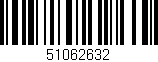 Código de barras (EAN, GTIN, SKU, ISBN): '51062632'