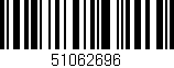 Código de barras (EAN, GTIN, SKU, ISBN): '51062696'