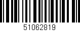 Código de barras (EAN, GTIN, SKU, ISBN): '51062819'