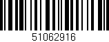 Código de barras (EAN, GTIN, SKU, ISBN): '51062916'