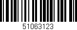 Código de barras (EAN, GTIN, SKU, ISBN): '51063123'