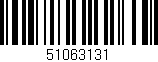 Código de barras (EAN, GTIN, SKU, ISBN): '51063131'
