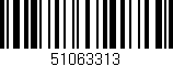 Código de barras (EAN, GTIN, SKU, ISBN): '51063313'