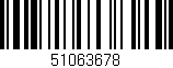 Código de barras (EAN, GTIN, SKU, ISBN): '51063678'