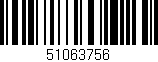 Código de barras (EAN, GTIN, SKU, ISBN): '51063756'