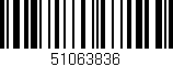 Código de barras (EAN, GTIN, SKU, ISBN): '51063836'