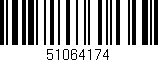 Código de barras (EAN, GTIN, SKU, ISBN): '51064174'