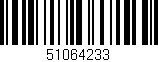 Código de barras (EAN, GTIN, SKU, ISBN): '51064233'