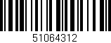 Código de barras (EAN, GTIN, SKU, ISBN): '51064312'