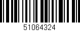 Código de barras (EAN, GTIN, SKU, ISBN): '51064324'