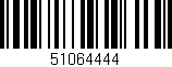 Código de barras (EAN, GTIN, SKU, ISBN): '51064444'