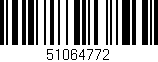 Código de barras (EAN, GTIN, SKU, ISBN): '51064772'