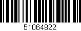 Código de barras (EAN, GTIN, SKU, ISBN): '51064822'