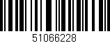 Código de barras (EAN, GTIN, SKU, ISBN): '51066228'