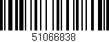 Código de barras (EAN, GTIN, SKU, ISBN): '51066838'