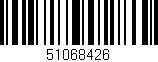 Código de barras (EAN, GTIN, SKU, ISBN): '51068426'