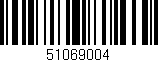Código de barras (EAN, GTIN, SKU, ISBN): '51069004'