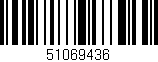 Código de barras (EAN, GTIN, SKU, ISBN): '51069436'