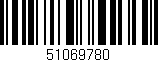 Código de barras (EAN, GTIN, SKU, ISBN): '51069780'