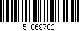 Código de barras (EAN, GTIN, SKU, ISBN): '51069782'