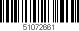 Código de barras (EAN, GTIN, SKU, ISBN): '51072661'