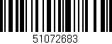 Código de barras (EAN, GTIN, SKU, ISBN): '51072683'