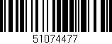 Código de barras (EAN, GTIN, SKU, ISBN): '51074477'