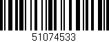 Código de barras (EAN, GTIN, SKU, ISBN): '51074533'