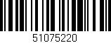 Código de barras (EAN, GTIN, SKU, ISBN): '51075220'