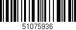 Código de barras (EAN, GTIN, SKU, ISBN): '51075936'