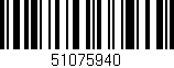 Código de barras (EAN, GTIN, SKU, ISBN): '51075940'