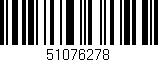 Código de barras (EAN, GTIN, SKU, ISBN): '51076278'