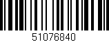 Código de barras (EAN, GTIN, SKU, ISBN): '51076840'