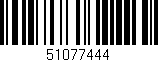 Código de barras (EAN, GTIN, SKU, ISBN): '51077444'