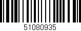 Código de barras (EAN, GTIN, SKU, ISBN): '51080935'