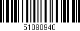 Código de barras (EAN, GTIN, SKU, ISBN): '51080940'