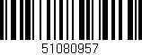 Código de barras (EAN, GTIN, SKU, ISBN): '51080957'