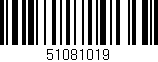 Código de barras (EAN, GTIN, SKU, ISBN): '51081019'