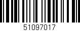 Código de barras (EAN, GTIN, SKU, ISBN): '51097017'