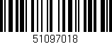 Código de barras (EAN, GTIN, SKU, ISBN): '51097018'