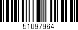 Código de barras (EAN, GTIN, SKU, ISBN): '51097964'