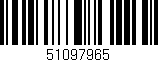Código de barras (EAN, GTIN, SKU, ISBN): '51097965'