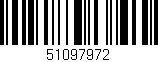 Código de barras (EAN, GTIN, SKU, ISBN): '51097972'