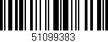 Código de barras (EAN, GTIN, SKU, ISBN): '51099383'