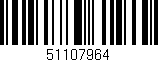 Código de barras (EAN, GTIN, SKU, ISBN): '51107964'
